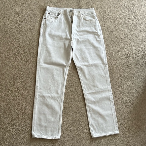Gold 90s Pinch Waist High Rise Straight